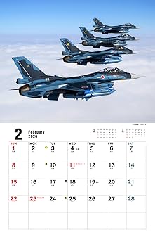 JWings 航空自衛隊機（月めくり/壁掛け）（イカロスカレンダー